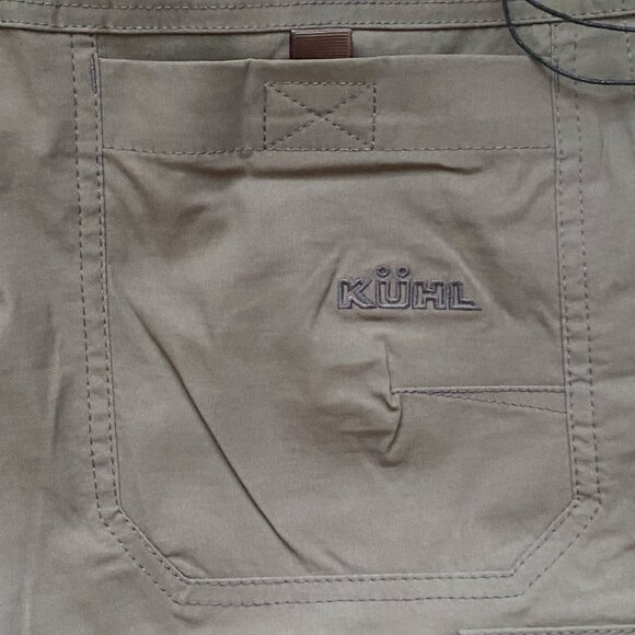 KUHL Renegade Convertible Cargo 30x34 Full Fit Softshell Quick Dry Khaki NWT - Picture 8 of 16